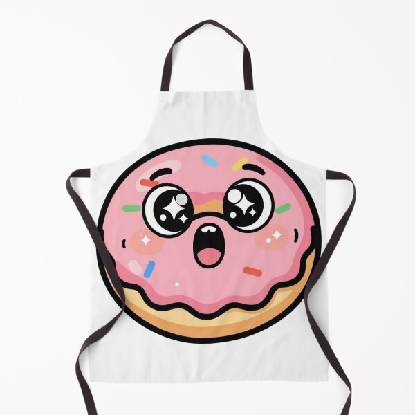 Item preview, Cute Amazed Kawaii Donut Cartoon | Adorable Donut Sticker & Gift Design designed and sold by Rood Art Studio.