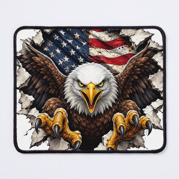 Item preview, American Eagle Ripping Through USA Flag designed and sold by DKSH1234.