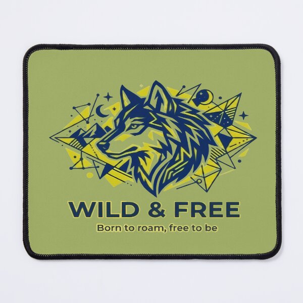 Item preview, Wild & Free Wolf – Born to Roam, Free to Be designed and sold by SamiOmar94.