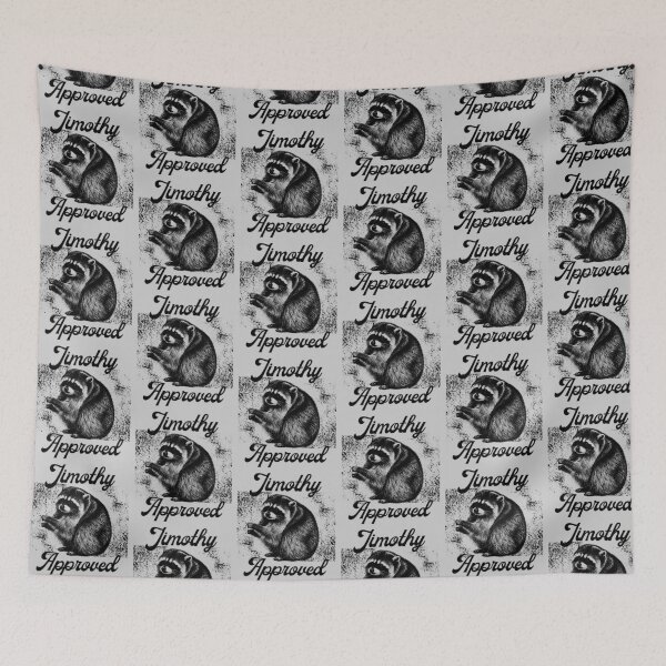 Item preview, Jimothy Raccoon Approved Viral Meme Illustration designed and sold by merchxwear.