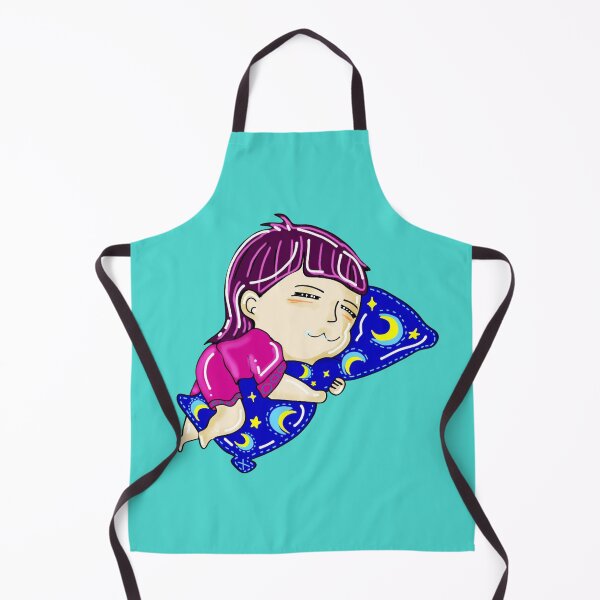 Item preview, Sweet dreams! A cute hand-drawn illustration of a anime girl peacefully sleeping while hugging a dreamy starry night pillow. designed and sold by Ban Nang Root.