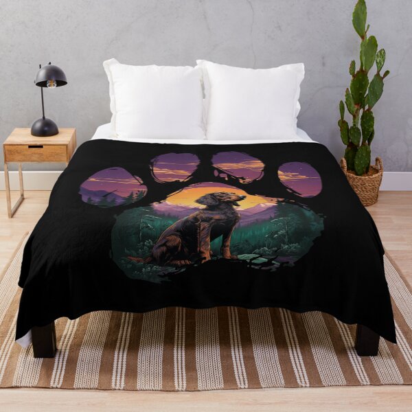 Item preview, Funny Brindle Dachshund Paw Synthwave Mountain Tree Mom Dad Kids designed and sold by rafaeltto.