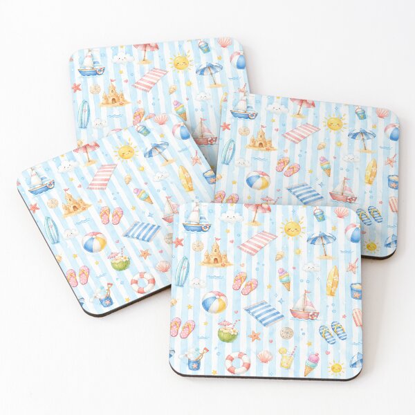 Item preview, seamless - beach day designed and sold by QuietVanilla.