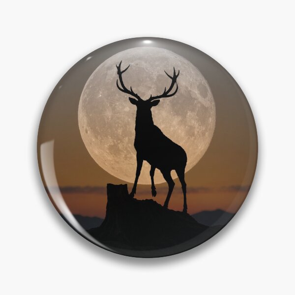 Item preview, Buck Moon Silhouette designed and sold by James Cumming.