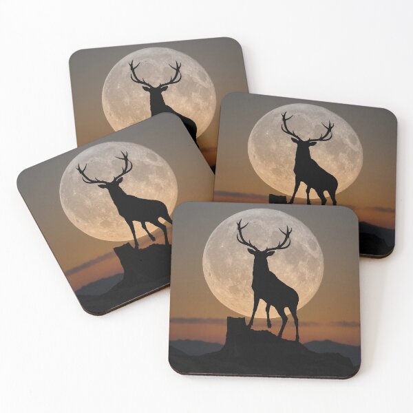 Item preview, Buck Moon Silhouette designed and sold by James Cumming.