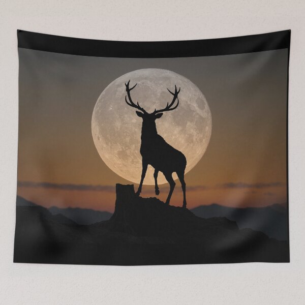 Item preview, Buck Moon Silhouette designed and sold by James Cumming.