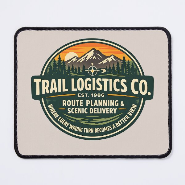 Item preview, Trail Logistics Co. Vintage Outdoor Badge designed and sold by Lizavelle.