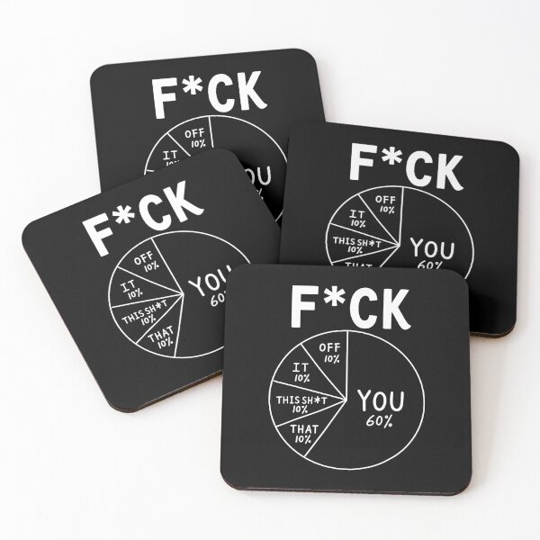 Item preview, Funny F*ck You Pie Chart Sarcastic Humor Graphic designed and sold by CocoLama.