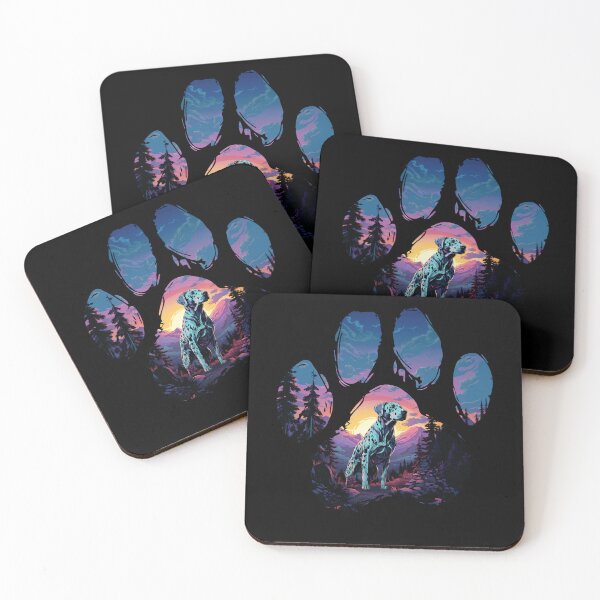 Item preview, Funny Catahoula Leopard Paw Synthwave Mountain Tree Mom Dad Kids designed and sold by rafaeltto.
