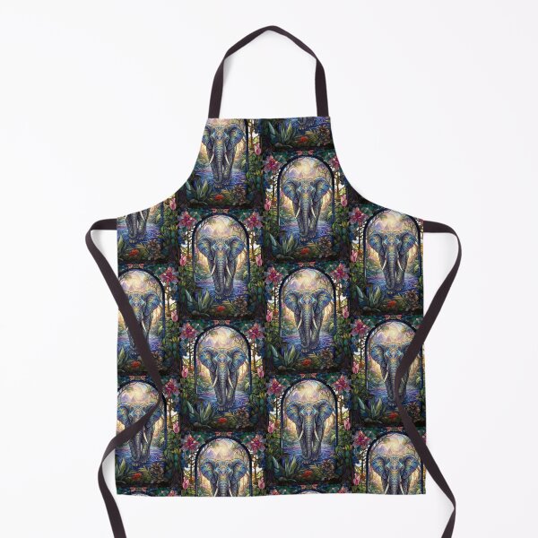 Item preview, Mystical Stained Glass Elephant | Fantasy Wildlife AI Art designed and sold by pinkal.