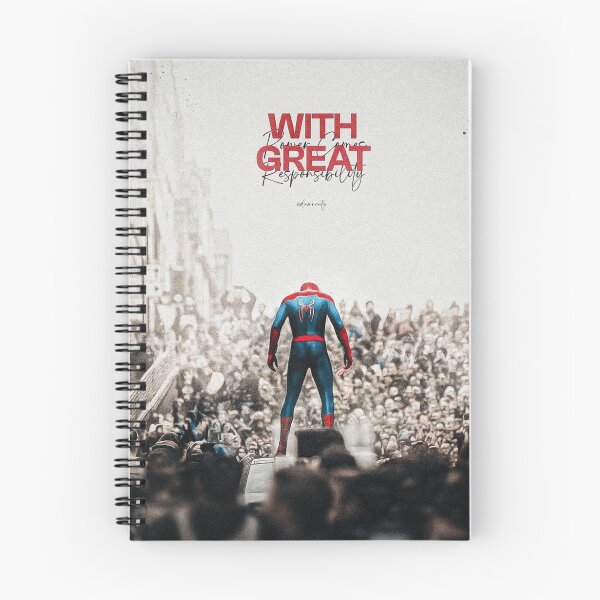Item preview, With Great Power Comes Great Responsibility Spider Inspired Quote Art | Superhero Typography | Motivational Comic Aesthetic designed and sold by Manga Mouth Piece .