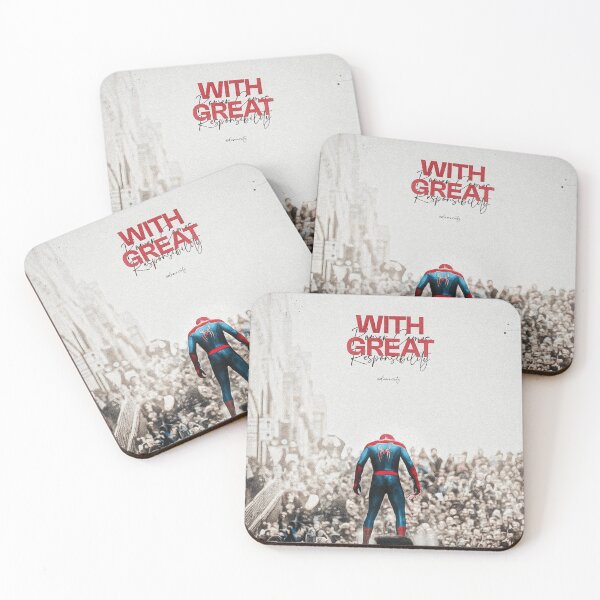 Item preview, With Great Power Comes Great Responsibility Spider Inspired Quote Art | Superhero Typography | Motivational Comic Aesthetic designed and sold by Manga Mouth Piece .