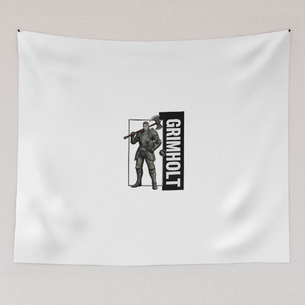 Item preview, Grimholt Dark Fantasy Knight Warrior Axe Gothic Medieval T-Shirt designed and sold by StickerNestYou.