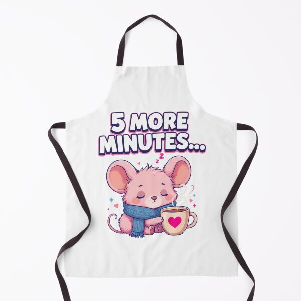 Item preview, 5 More Minutes Kawaii Mouse T-Shirt – Cute Cozy Coffee Lover Design for Sleepy Introverts, Cozy Girls & Winter Gift Ideas designed and sold by GemBob Creations.