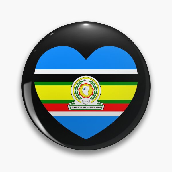 Item preview, East African Community Flag Heart EAC designed and sold by shitpostee.