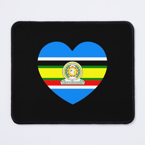 Item preview, East African Community Flag Heart EAC designed and sold by shitpostee.