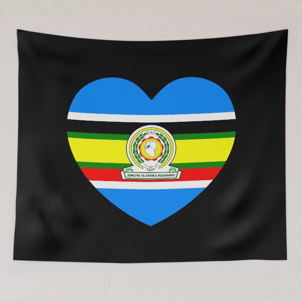 Item preview, East African Community Flag Heart EAC designed and sold by shitpostee.
