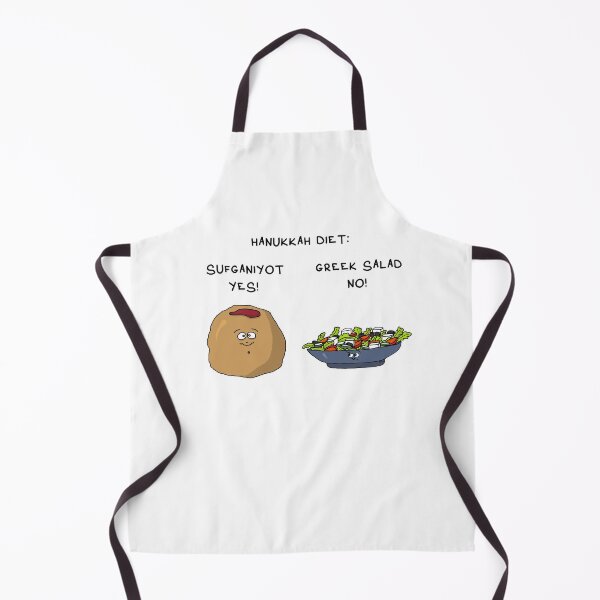 Item preview, Hanukkah Diet Sufganiyot Yes Greek Salad No Sticker | Funny Chanukah Food Shirt designed and sold by MyxaART.
