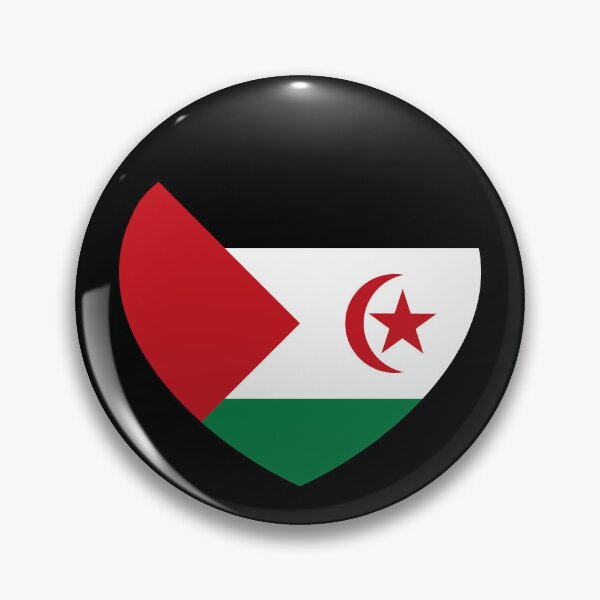 Item preview, Western Sahara Flag Heart EH designed and sold by shitpostee.