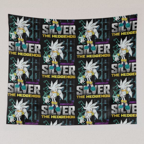 Item preview, Silver The Hedgehog 20th Anniversary Retro Gaming Graphic designed and sold by Mind-Drift.