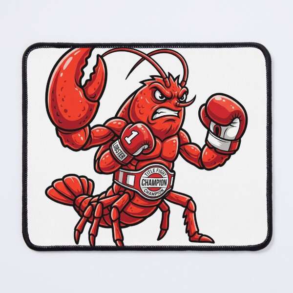 Item preview, Angry Lobster with Boxing Gloves designed and sold by YNAMREG.