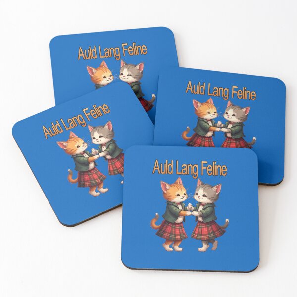 Item preview, Auld Lang Feline Orange Cats Dancing Ceilidh Celebration designed and sold by taiche.