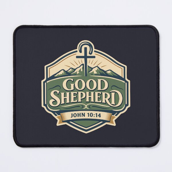 Item preview, Good Shepherd Christian Pastoral – John 10:14 Bible Verse designed and sold by stylishdzign.