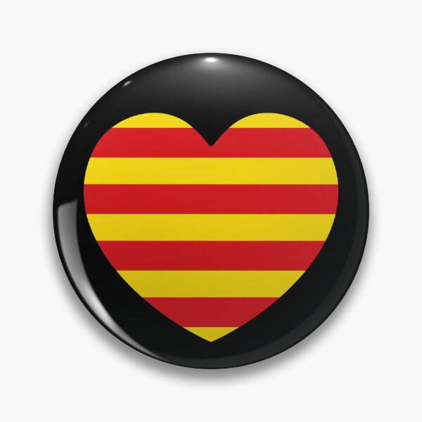 Item preview, Catalonia Flag Heart ES-CT designed and sold by shitpostee.