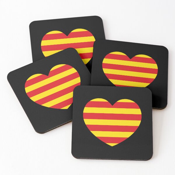 Item preview, Catalonia Flag Heart ES-CT designed and sold by shitpostee.