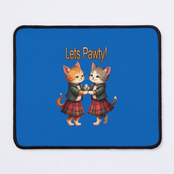 Item preview, Lets Pawty Orange Cats Dancing Ceilidh Celebration designed and sold by taiche.