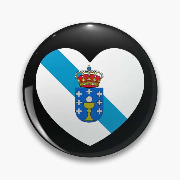 Item preview, Galicia Flag Heart ES-GA designed and sold by shitpostee.