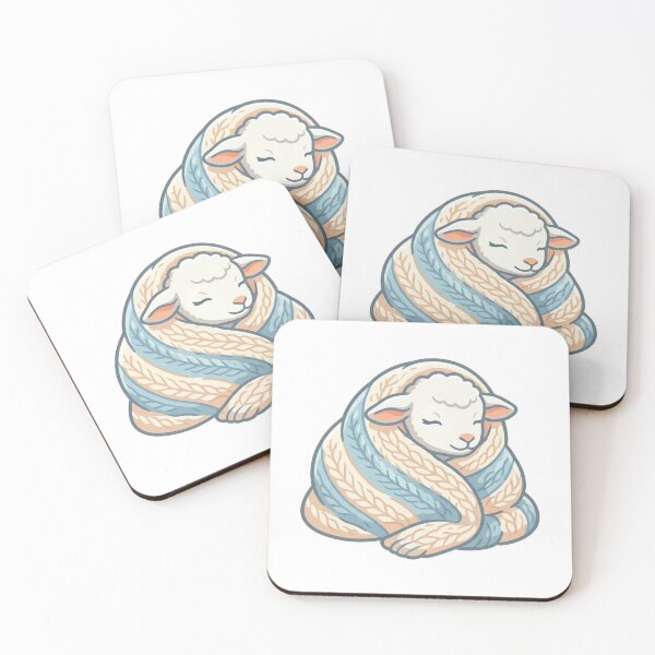 Item preview, Baby Lamb Wrapped in Cozy Blanket designed and sold by YNAMREG.