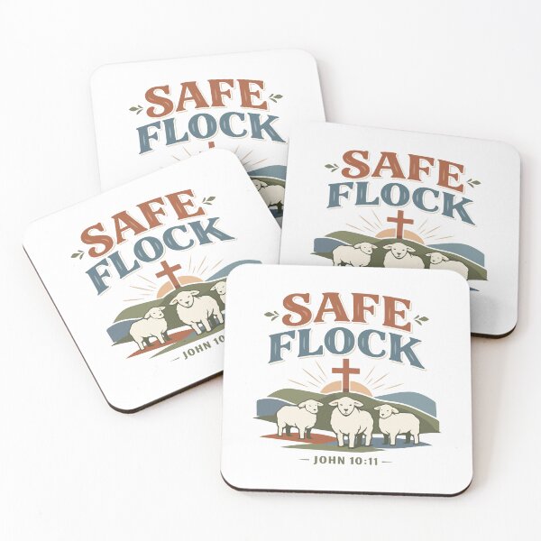 Item preview, Safe Flock Christian Shepherd – John 10:11 Bible Verse  designed and sold by stylishdzign.
