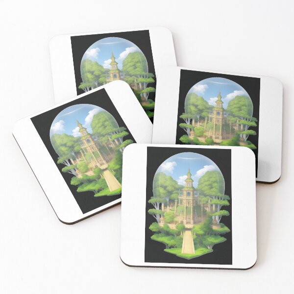 Item preview, Art - Fantastic Architecture, Manga Illustration Inspired by Studio Ghibli designed and sold by AnimeShin.