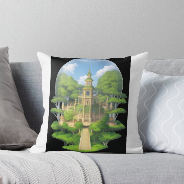 Item preview, Art - Fantastic Architecture, Manga Illustration Inspired by Studio Ghibli designed and sold by AnimeShin.