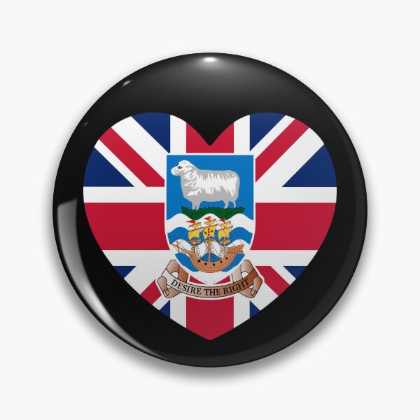 Item preview, Falkland Islands Flag Heart FK designed and sold by shitpostee.