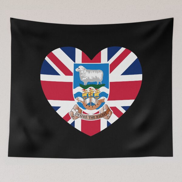 Item preview, Falkland Islands Flag Heart FK designed and sold by shitpostee.