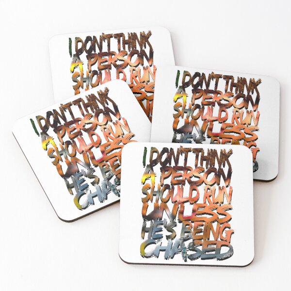 Item preview, A Person Shouldn’t Run Unless Chased designed and sold by Migoche Créations.