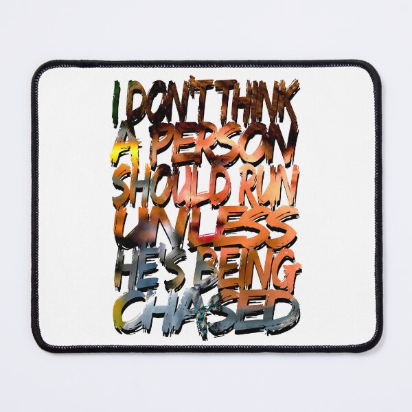 Item preview, A Person Shouldn’t Run Unless Chased designed and sold by Migoche Créations.