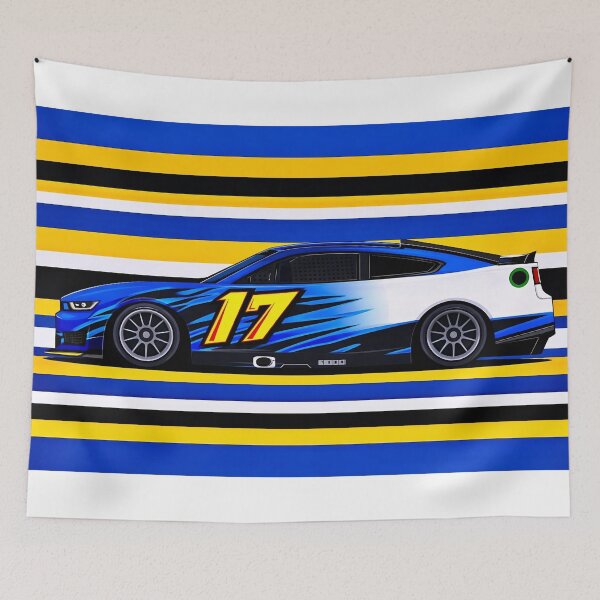 Item preview, Chris Buescher #17 Blue Nascar  designed and sold by PitWallArt.