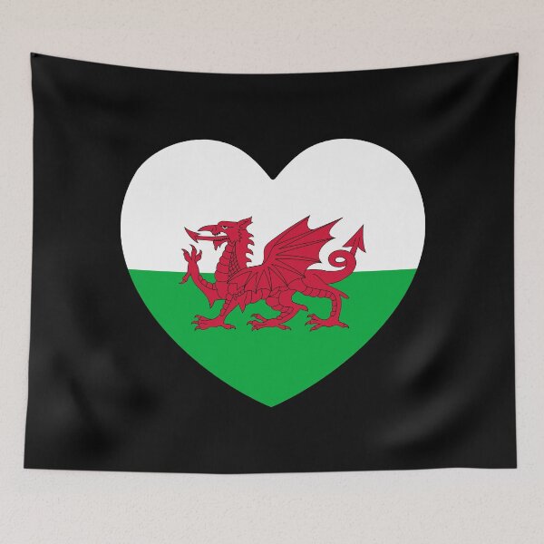 Item preview, Wales Flag Heart GB-WLS designed and sold by shitpostee.