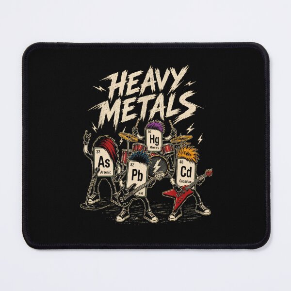 Item preview, Heavy Metals Chemistry Rock Band Funny Periodic Table designed and sold by Mind-Drift.