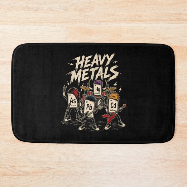 Item preview, Heavy Metals Chemistry Rock Band Funny Periodic Table designed and sold by Mind-Drift.