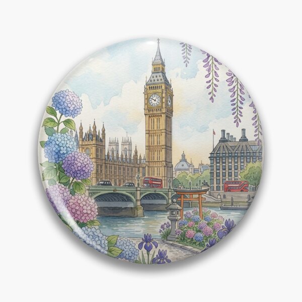 Item preview, Wisteria & The Clock Tower: Eternal Bloom designed and sold by iris-festival.