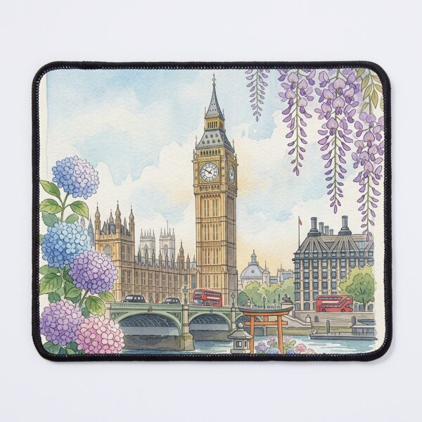 Item preview, Wisteria & The Clock Tower: Eternal Bloom designed and sold by iris-festival.