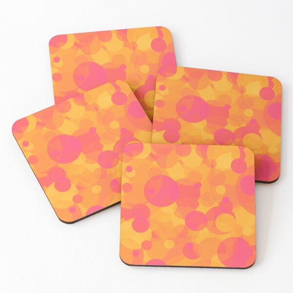 Item preview, Colorful Bubble Tiles Pink & Orange designed and sold by TackyTime.