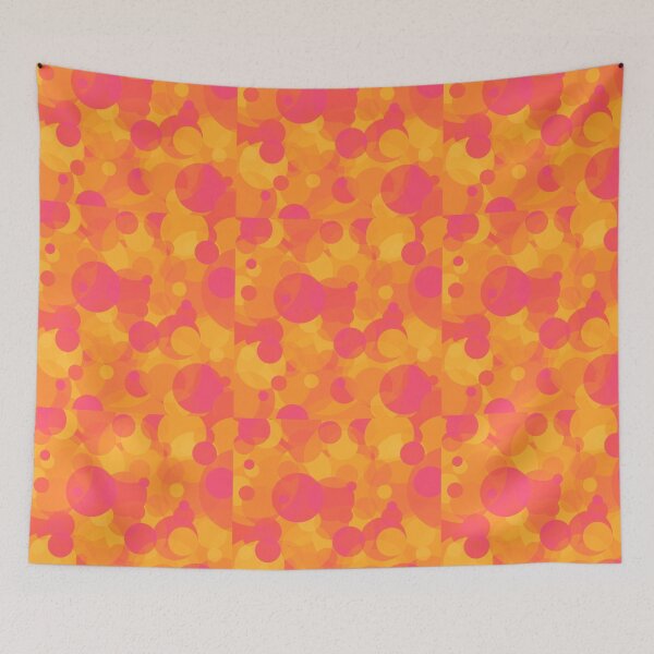 Item preview, Colorful Bubble Tiles Pink & Orange designed and sold by TackyTime.