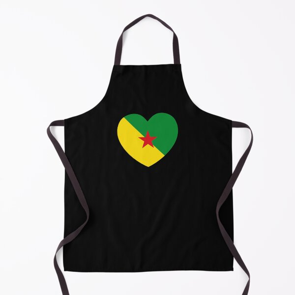Item preview, French Guiana Flag Heart GF designed and sold by shitpostee.