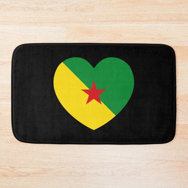 Item preview, French Guiana Flag Heart GF designed and sold by shitpostee.