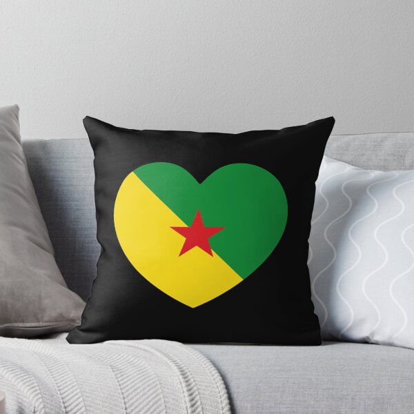 Item preview, French Guiana Flag Heart GF designed and sold by shitpostee.